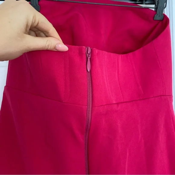 OOAK Strapless Fuchsia Dress - Picture 5 of 8